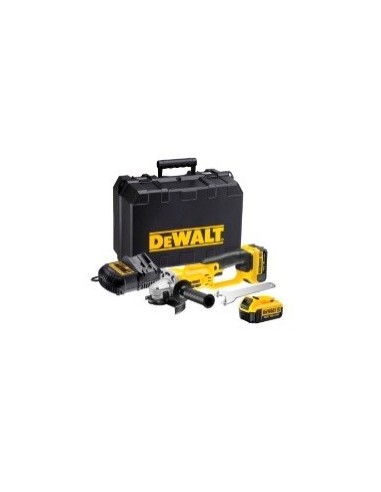 MiniAmoladora XR 18V  125mm +2Baterías 4Ah DeWALT