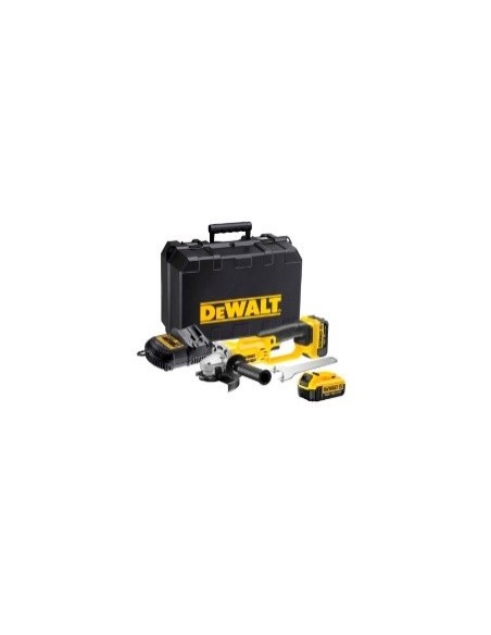 MiniAmoladora XR 18V  125mm +2Baterías 4Ah DeWALT
