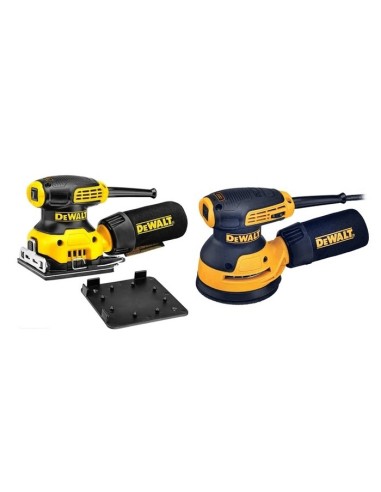 KIT  DWE6411 Lijadora Orbital 230W 1/4 DeWALT