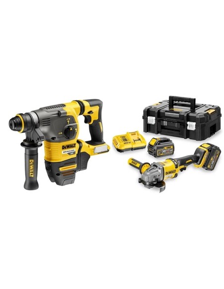 KIT XR FLEXVOLT  Amoladora + Martillo DeWALT + Baterías + Maletín