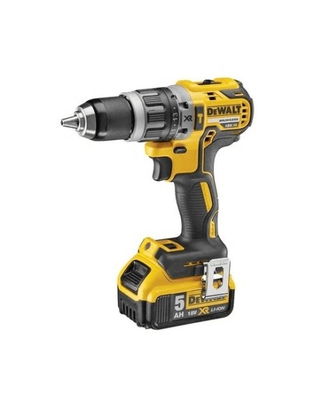 Taladro Percutor sin escobillas 18V 13mm + 2Baterías  DeWALT