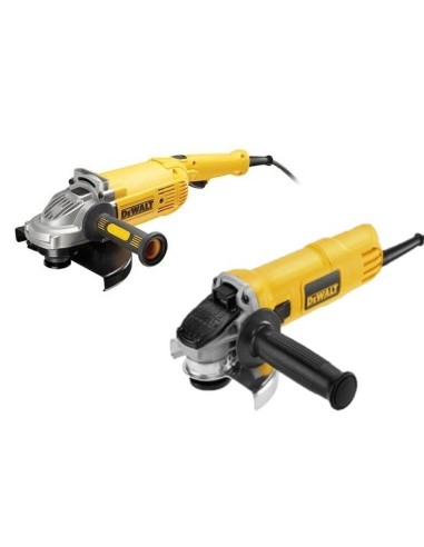 KIT Amoladoras 230mm 2.200W + Miniamoladora 125mm 900W DeWALT