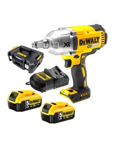 Llave Impacto sin escobillas + Baterías 5Ah + Maletín XR...