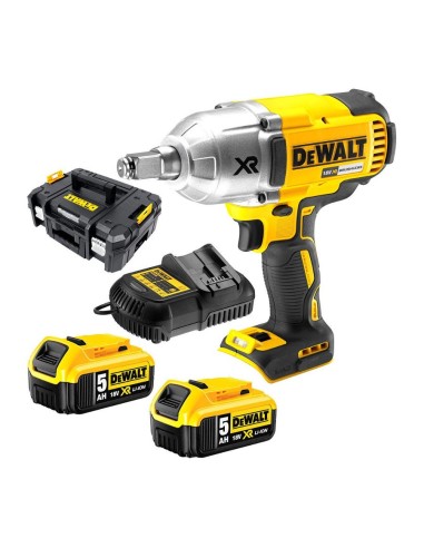 Llave Impacto sin escobillas + Baterías 5Ah +...