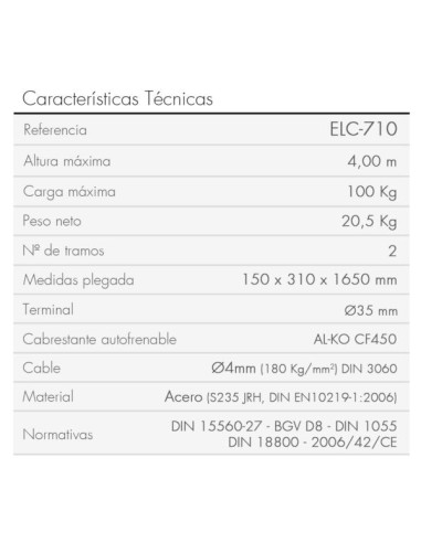 Elevador de Carga ELC-710