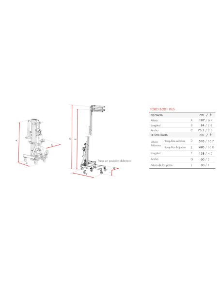 Elevador Frontal 200 kg