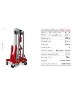 Elevador Frontal 200 kg 2