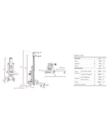 Elevador Frontal 300 kg