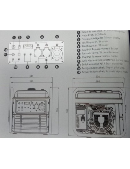 Compresor a Gasolina Cierzo 516L/M 8Bar - Genergy