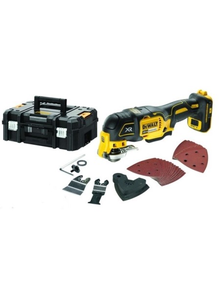 Multiherramienta Oscilante sin escobillas XR 18V + 35 Accesorios + Maletín DeWALT