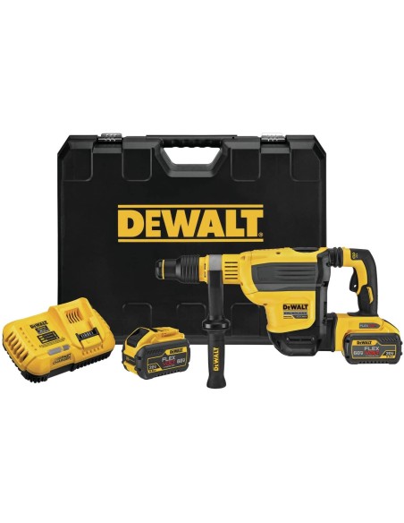 Martillo Combinado Electroneumático sin escobillas XR FLEXVOLT 54V + Baterías 9Ah + MaletínDeWALT