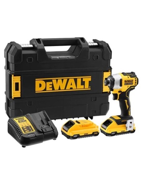 Atornillador de Impacto sin escobillas 18V con DeWALT