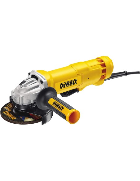Miniamoladora 125mm  1.400W  con interruptor DeWALT