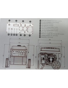 Generador Creta + Control remoto 8000W 459CC - Genergy 2