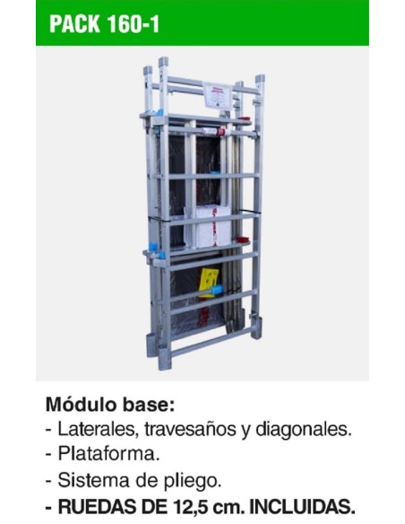 Módulo base para andamio rápido 160 (Pack-160-1)