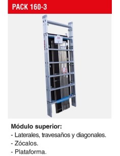 Módulo superior para andamio rápido 160 (Pack-160-3) 2