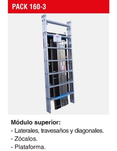 Módulo superior para andamio rápido 160 (Pack-160-3)