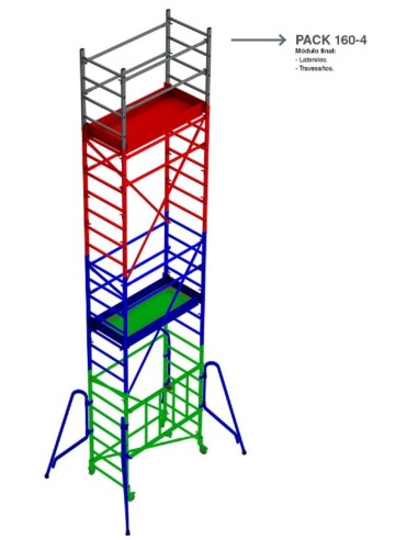 Módulo final para andamio rápido 160 (Pack-160-4)