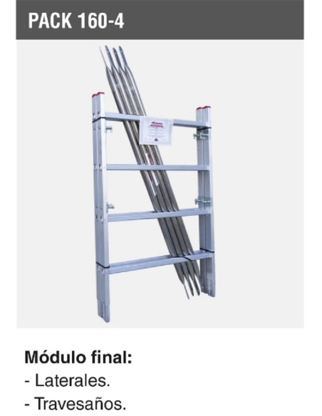 Módulo final para andamio rápido 160 (Pack-160-4)