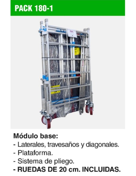 Módulo base para andamio rápido 180 (Pack-180-1)