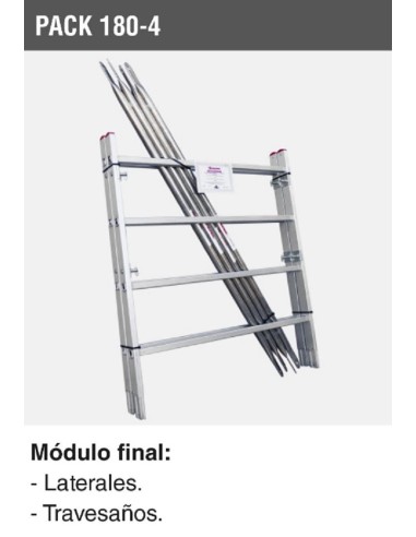 Módulo final para andamio rápido 180 (Pack-180-4)