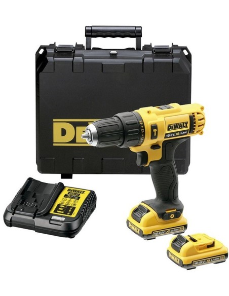 Taladro Percutor XR 10,8V con batería 2ah + maletín + cargador  DeWALT