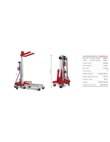 Elevador Frontal 240 kg Toro B-201/C