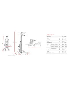 Elevador de Carga Frontal Toro 350 Kg D-405/C 2