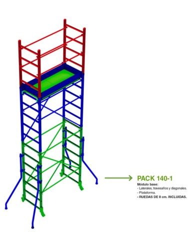 Módulo base para andamio rápido 140 (Pack-141-1)
