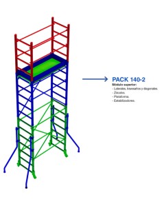 Módulo superior para andamio rápido 140 (Pack-140-2)