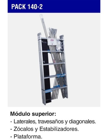 Módulo superior para andamio rápido 140 (Pack-140-2)