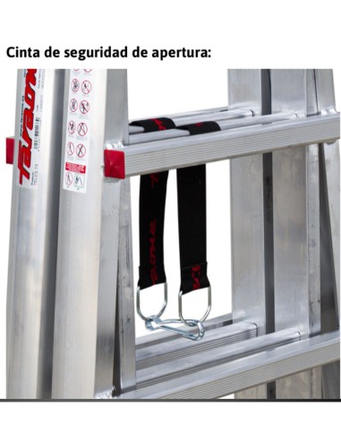 Escalera telescópica de aluminio multiusos súper profesional TELEST4