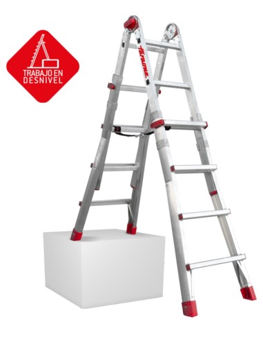 Escalera telescópica de aluminio multiusos súper profesional TELEST5
