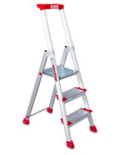 Escalera de tijera con peldaños cómodos EN943