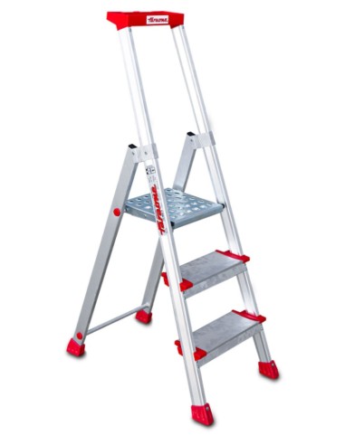 Escalera de tijera con peldaños cómodos EN943