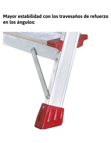 Escalera de tijera con peldaños cómodos EN946