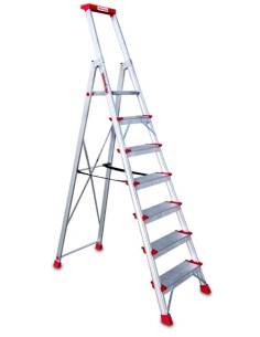 Escalera de tijera con peldaños cómodos EN947