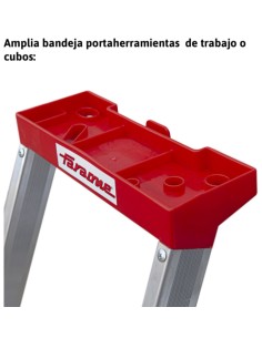 Escalera de tijera con peldaños cómodos EN947 2