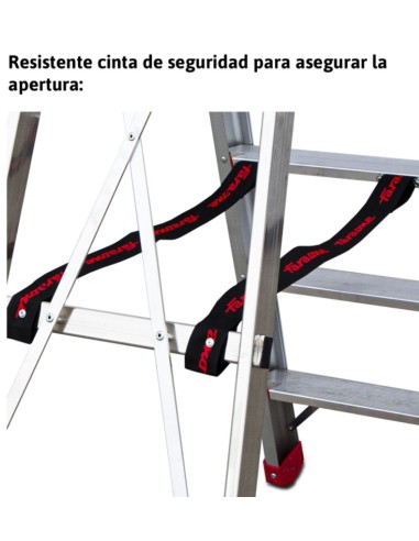Escalera profesional con peldaños cómodos DOMUS10
