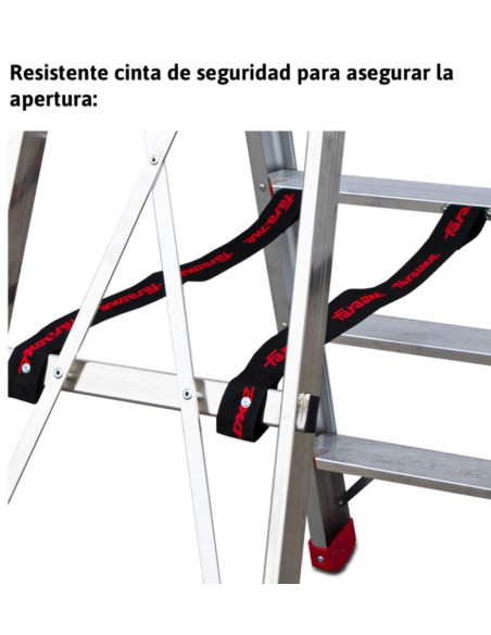 Escalera profesional con peldaños cómodos DOMUS12