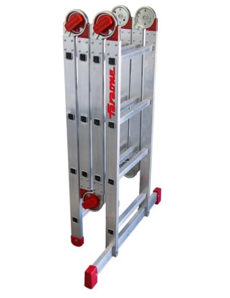 Escalera articulada multiuso en aluminio EA614