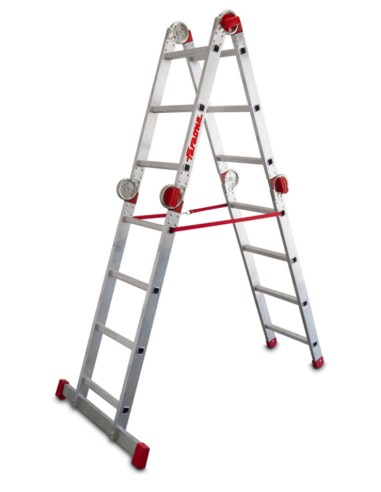 Escalera articulada multiuso en aluminio EA614