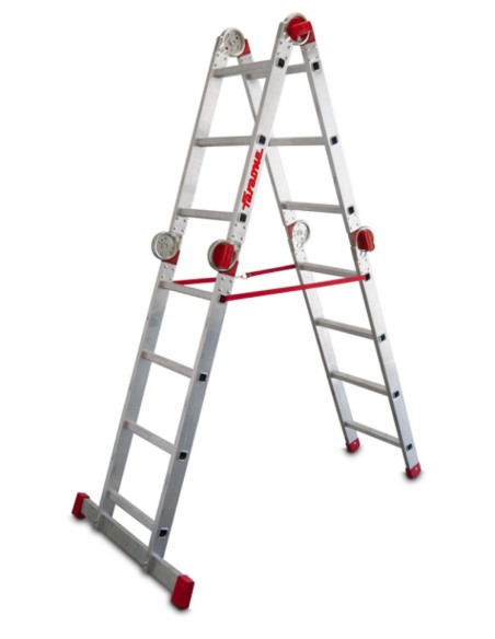 Escalera articulada multiuso en aluminio EA614