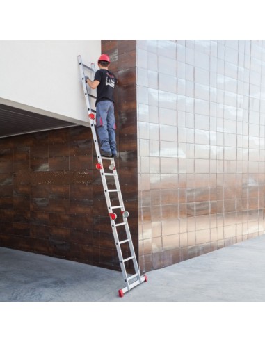 Escalera articulada multiuso en aluminio EA614