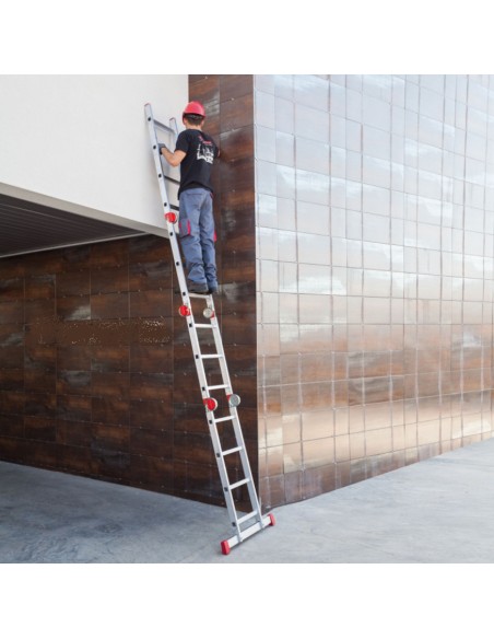 Escalera articulada multiuso en aluminio EA614