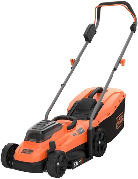 Cortacésped con 2 baterías de 18V 2,5Ah Black+Decker