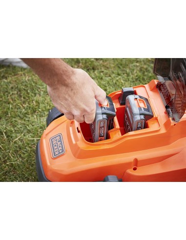 Cortacésped con 2 baterías de 18V 2,5Ah Black+Decker