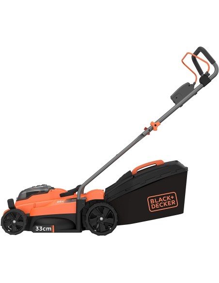 Cortacésped con una batería de 36V 2,5Ah Black+Decker