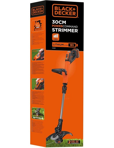 Cortabordes POWERCOMMAND Easy Feed con una batería Black+Decker