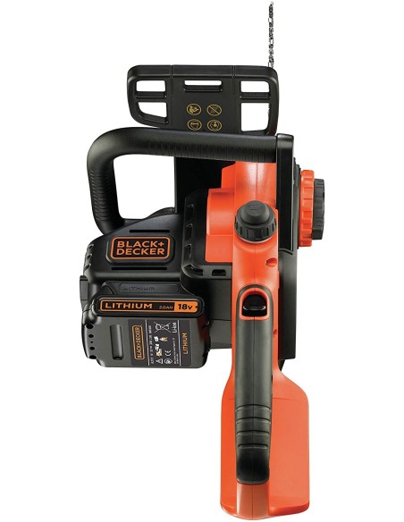 Motosierra con una batería de 18V 2Ah Black+Decker